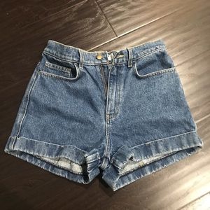 american apparel high waisted shorts